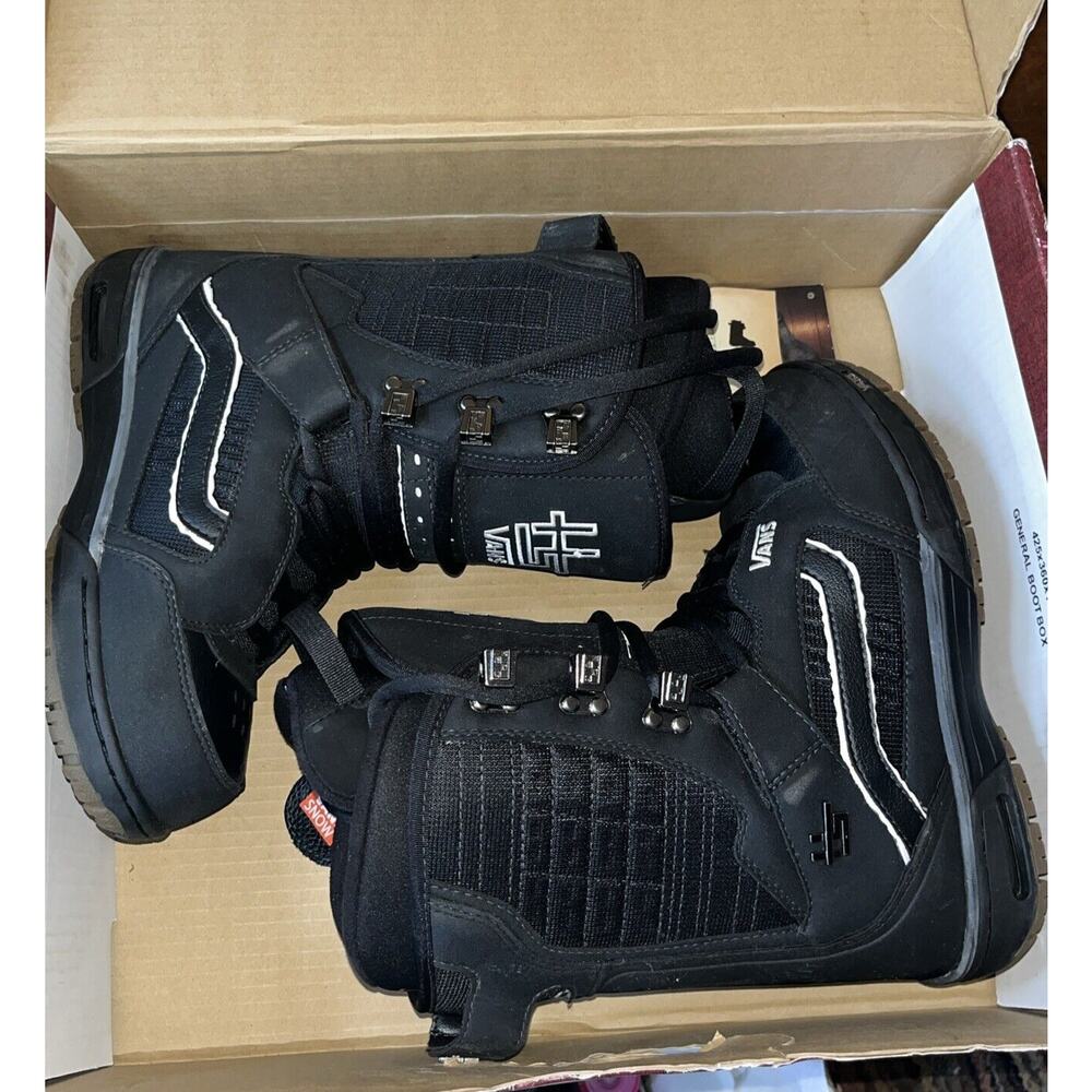 Vans Men’s Snowboard Boots Hi Standard Size 7 Black/Gum - Picture 10 of 12